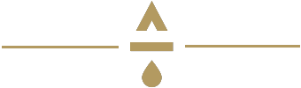 A green and gold background with an arrow, triangle, and drop.